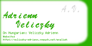 adrienn veliczky business card